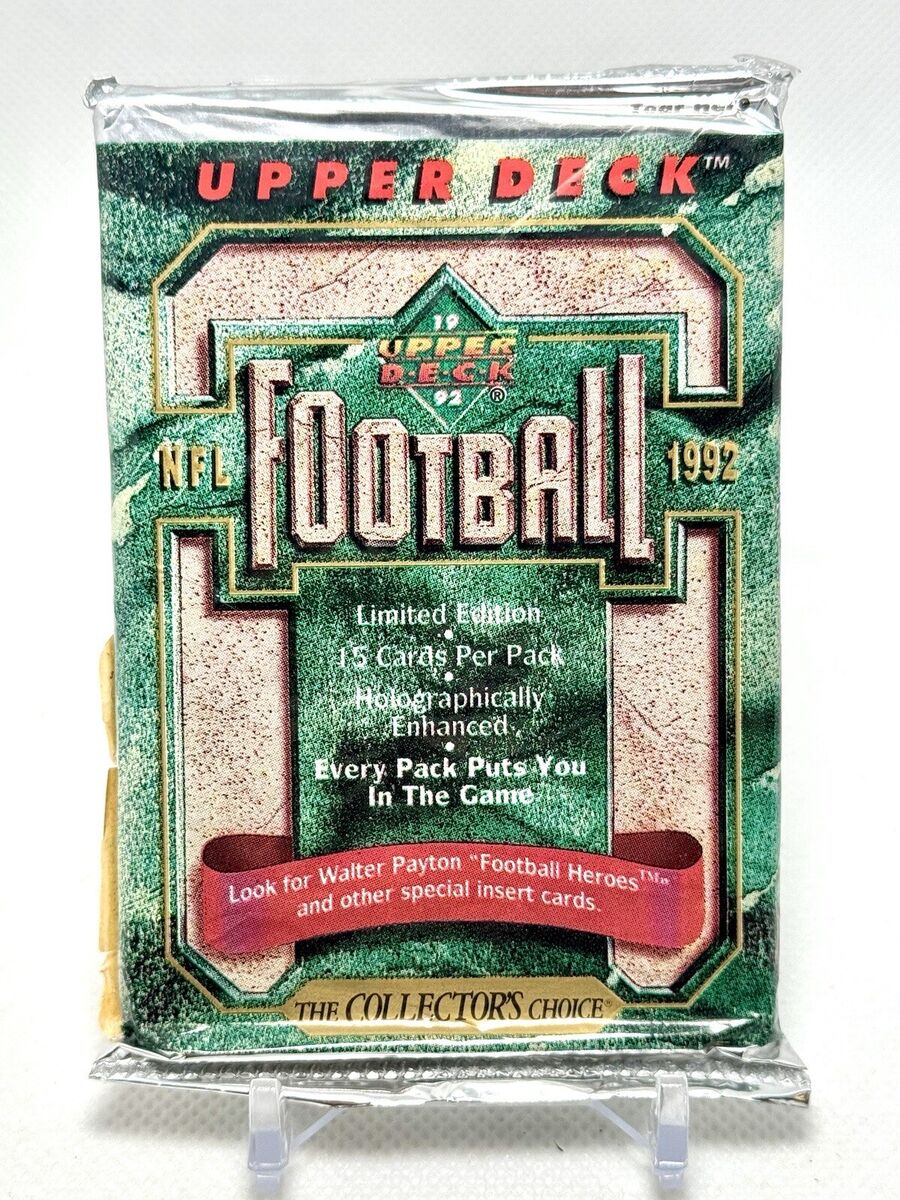 1992 UPPER DECK FOOTBALL 15 CARD PACK