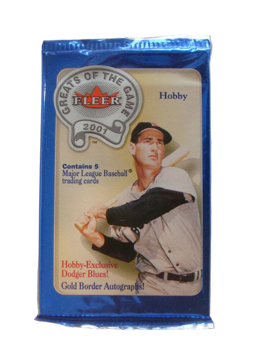 2001 FLEER BASEBALL GREATS OF THE GAME HOBBY PACK