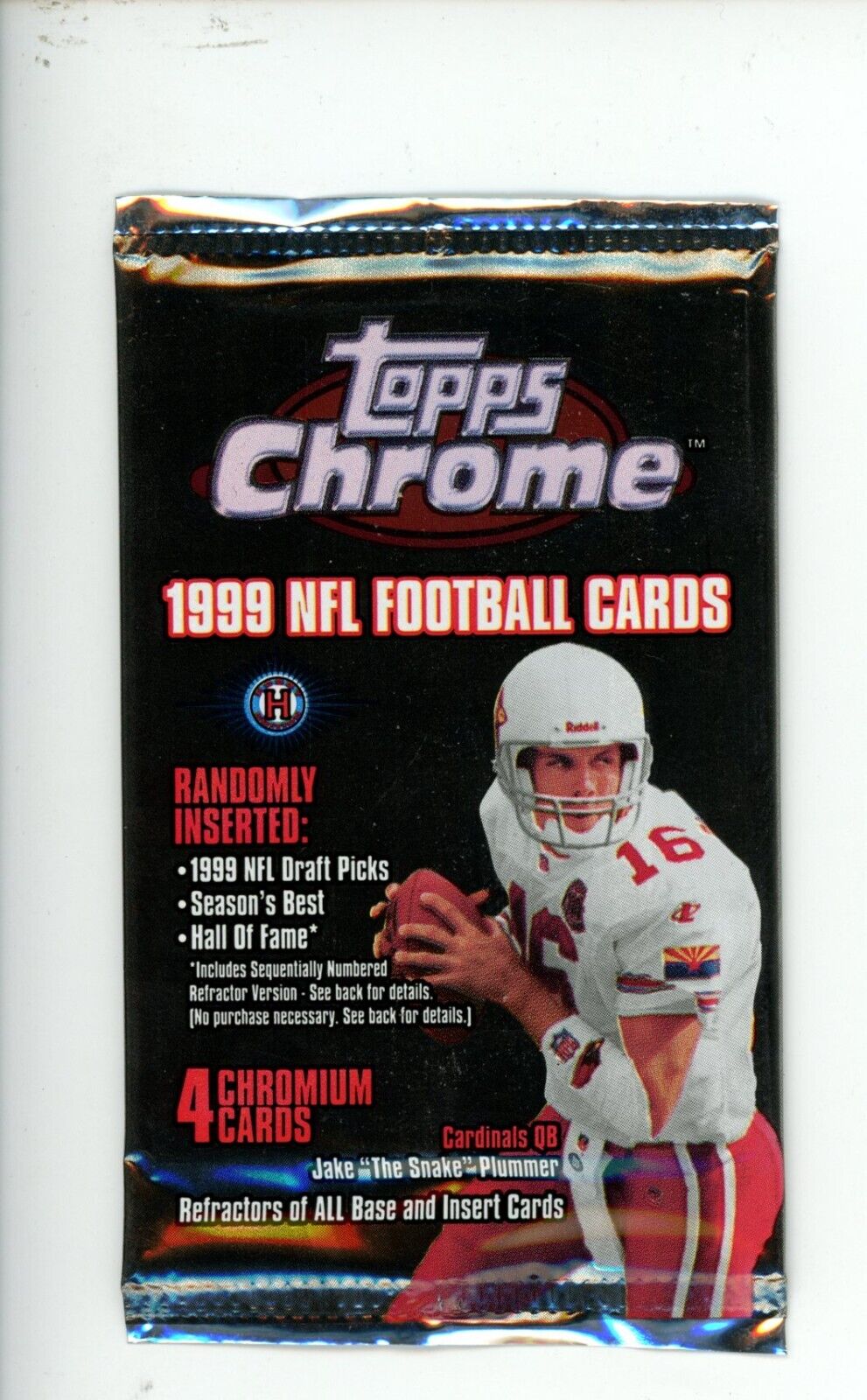 1999 TOPPS CHROME FOOTBALL SEALED HOBBY PACK