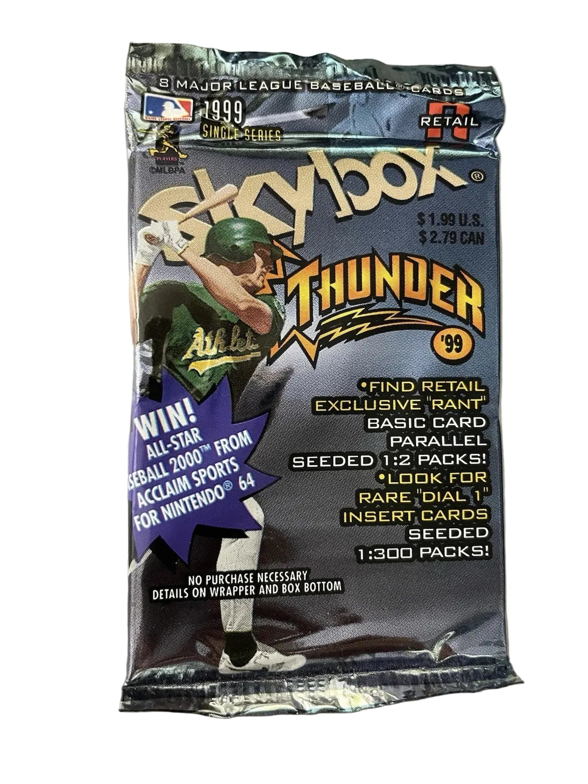 1999 SKYBOX THUNDER BASEBALL HOBBY PACK. SUPER RAVE!!