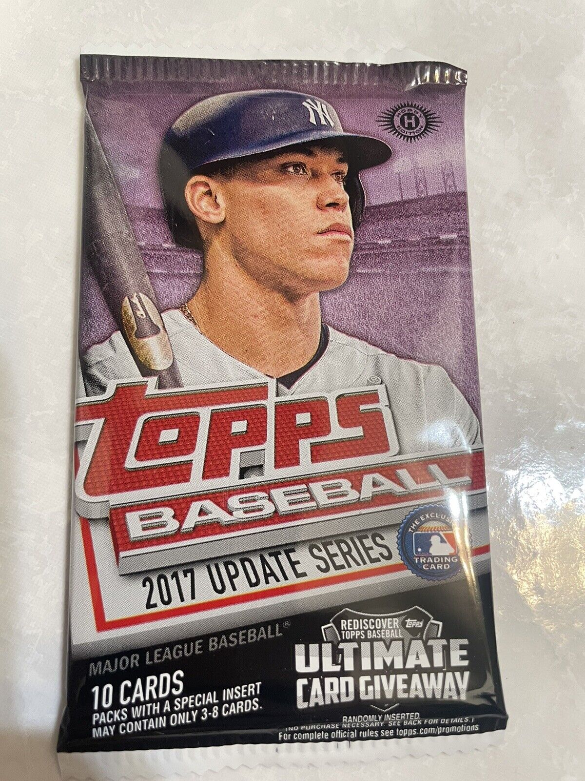 2017 TOPPS BASEBALL UPDATE SERIES HOBBY 10 CARD PACK