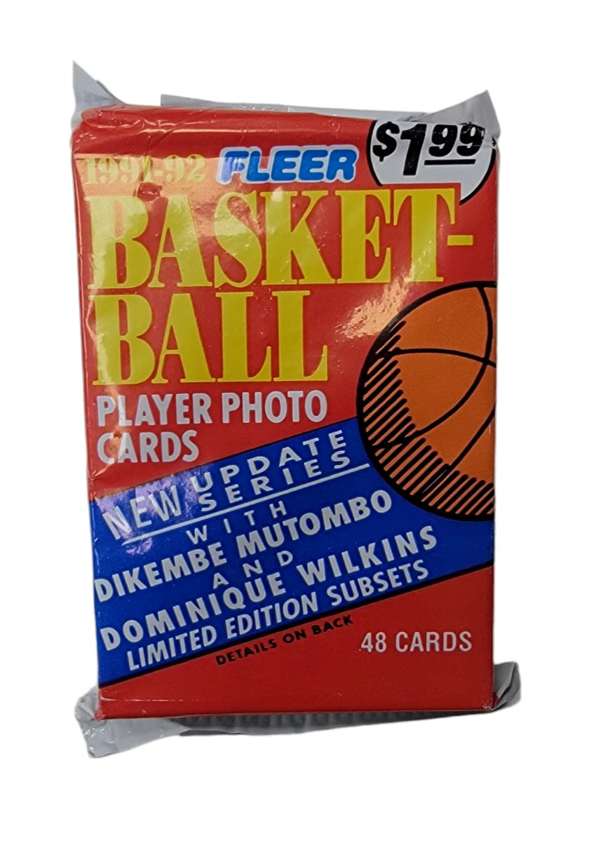 1991/92 FLEER BASKETBALL JUMBO PACK (48 cards)