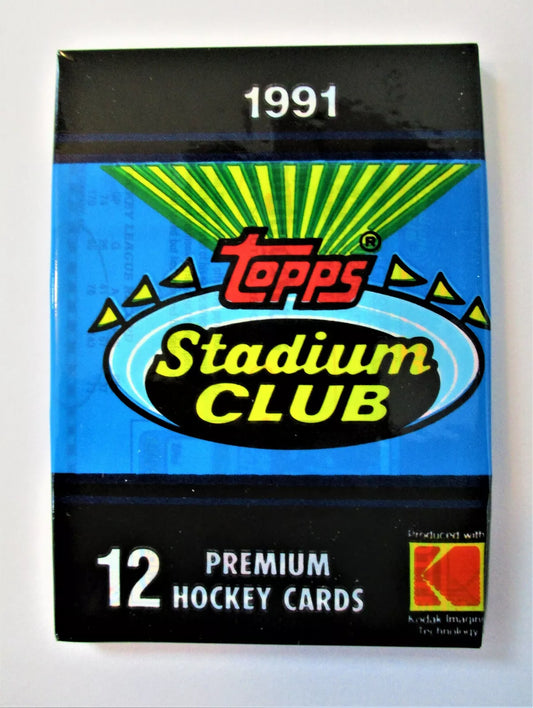 1991 TOPPS STADIUM CLUB HOCKEY 12 CARD PACK