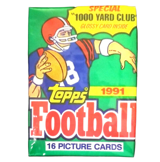 1991 TOPPS FOOTBALL 16 CARD PACK