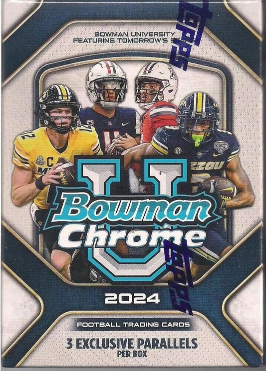 2024 BOWMAN CHROME U FOOTBALL BLASTER BOX