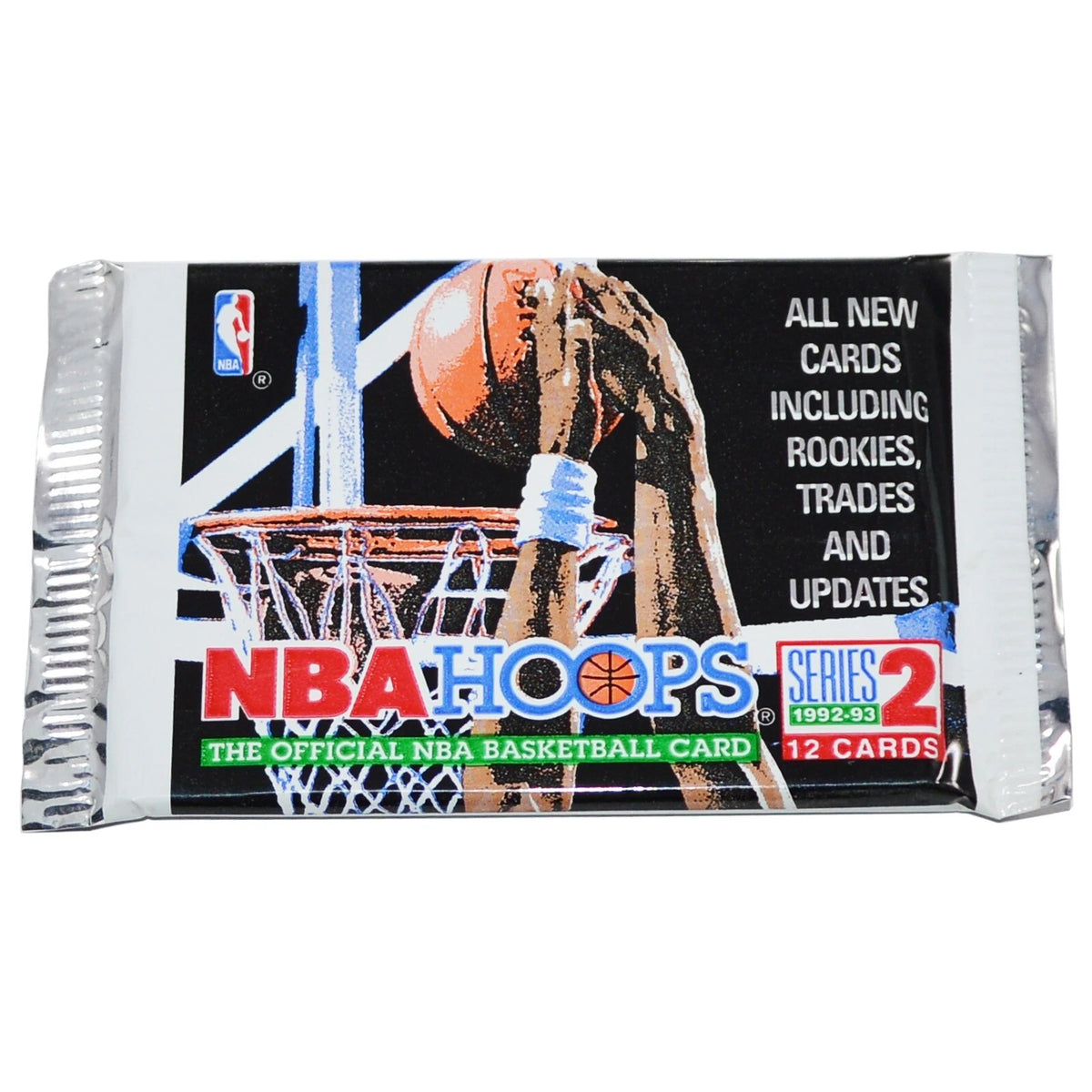 1992/93 NBA HOOPS BASKETBALL SERIES 2 HOBBY PACK