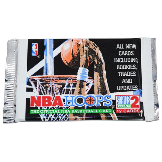 1992/93 NBA HOOPS BASKETBALL SERIES 2 HOBBY PACK