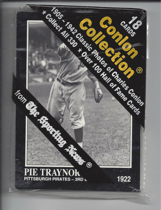 1991 CONLON COLLECTION BASEBALL PACK (18 CARDS)