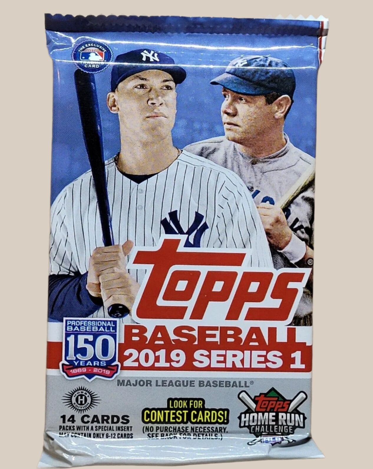 2019 TOPPS BASEBALL SERIES 1 14 CARD HOBBY PACK