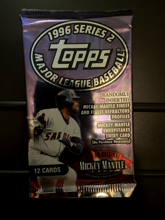 1996 TOPPS BASEBALL SERIES 2 PACK