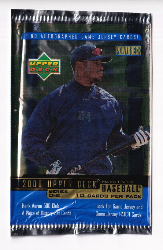 2000 UPPER DECK BASEBALL SERIES 1 SEALED PACK (10 CARDS)