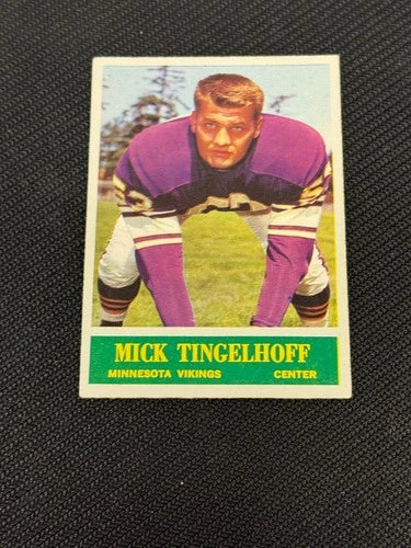 1964 PHILADELPHIA FB MICK TINGELHOFF RC #110 EX+ (MK) V15532