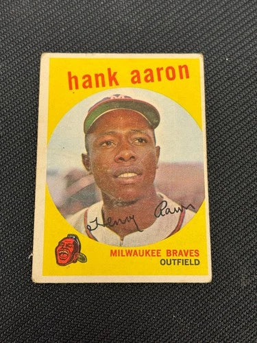 1959 TOPPS HANK AARON #380 VG V15527