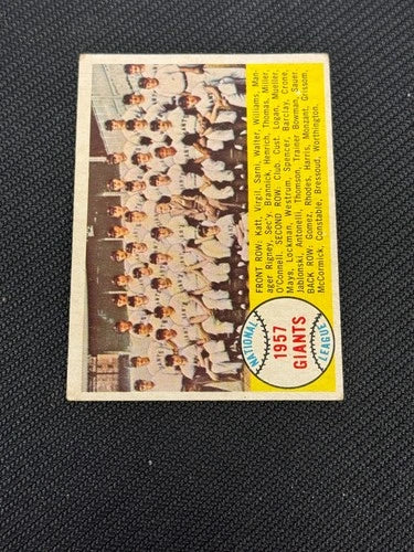 1958 TOPPS GIANTS TEAMS UNMARKED #19 V15524