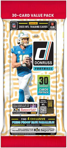 2023 DONRUSS FOOTBALL 30 CARD CELLO PACK