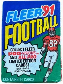 1991 FLEER FOOTBALL WAX PACK (14 CARDS)