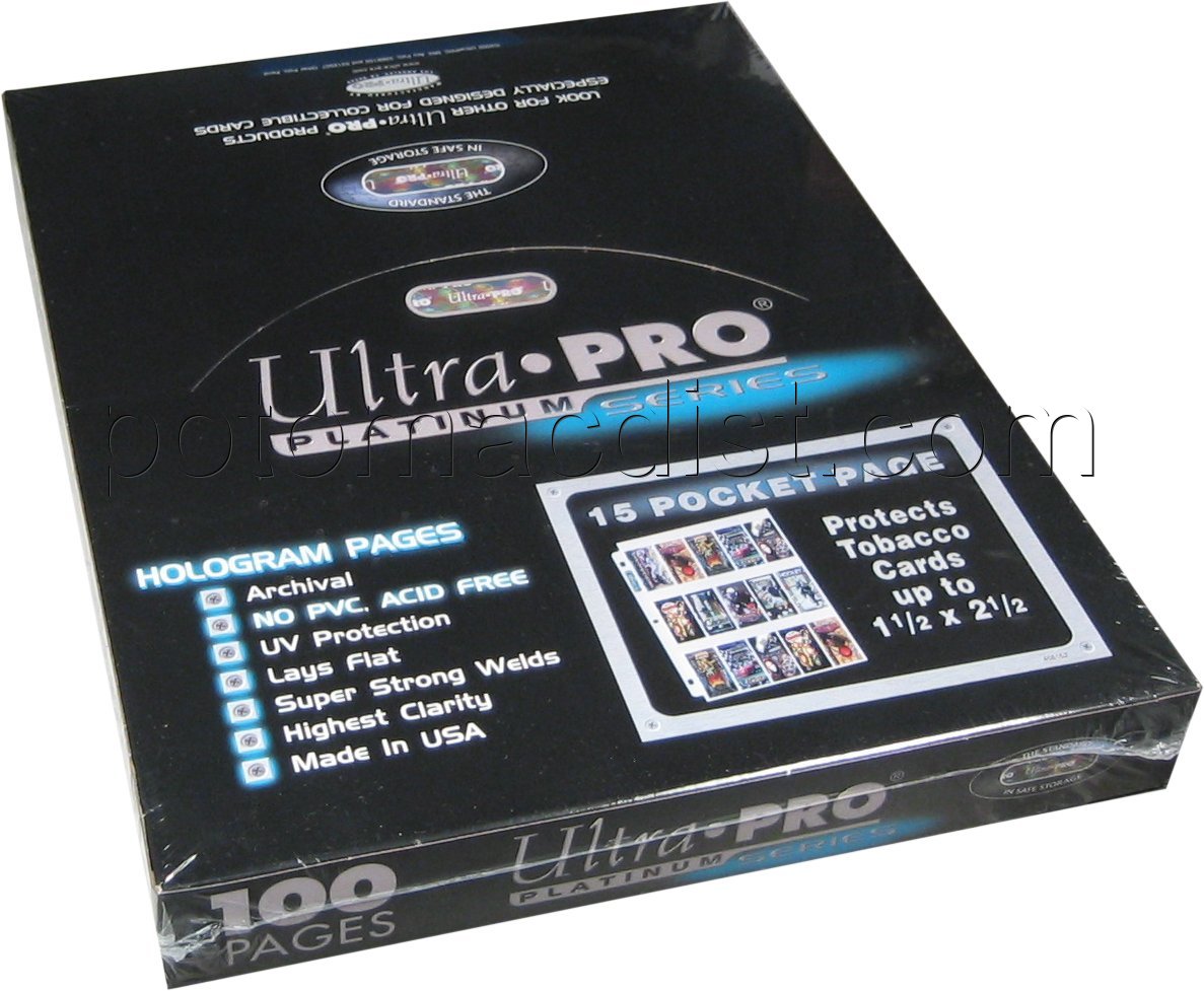 ULTRA PRO 15 POCKET PAGES 100 SHEETS TOTAL