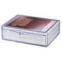 50 COUNT CLEAR HINGED BOX