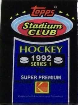 1992 TOPPS STADIUM CLUB HOCKEY SERIES 1