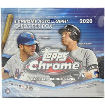 2020 Topps Chrome Baseball Hobby Jumbo Box