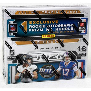 2021 PRIZM FOOTBALL NO HUDDLE SEALED BOX